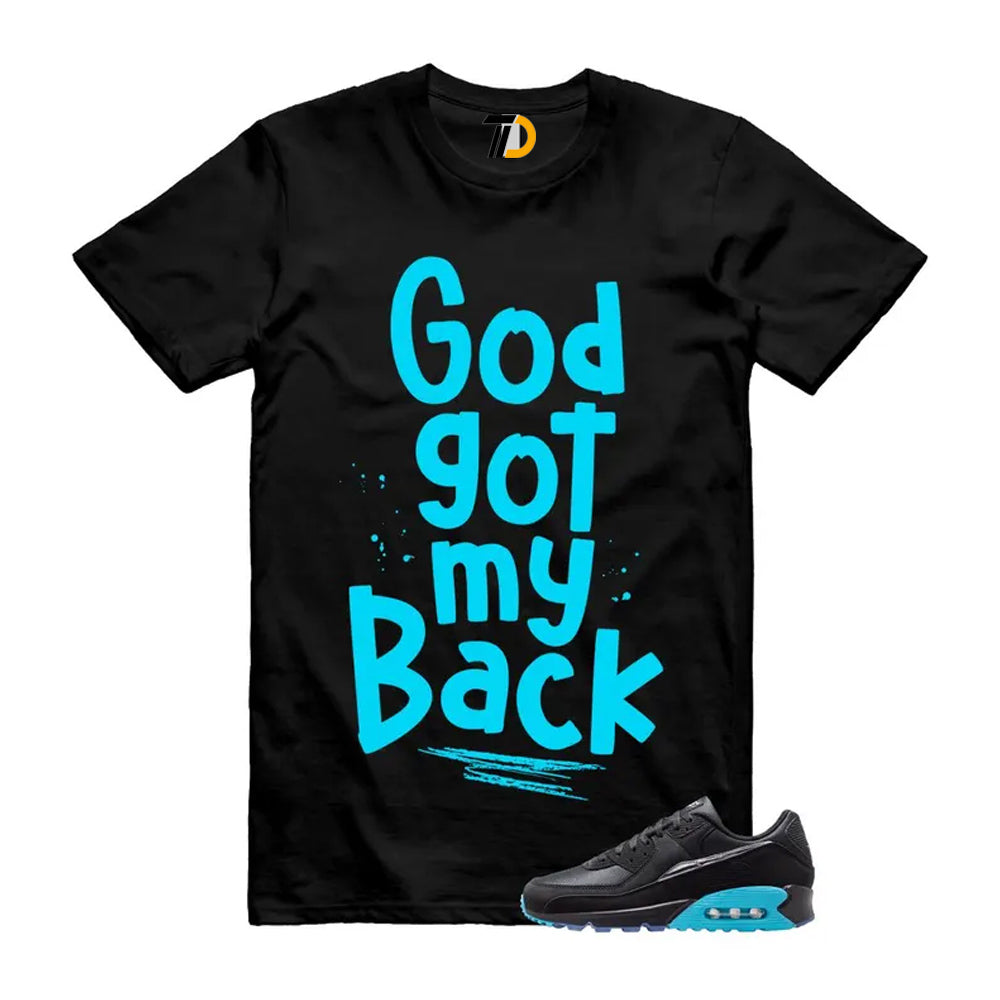 Air Max 90 Gamma Blue Black Premium Scorpion Shirt To Match God Got My Back Streetwear T-Shirt 2026