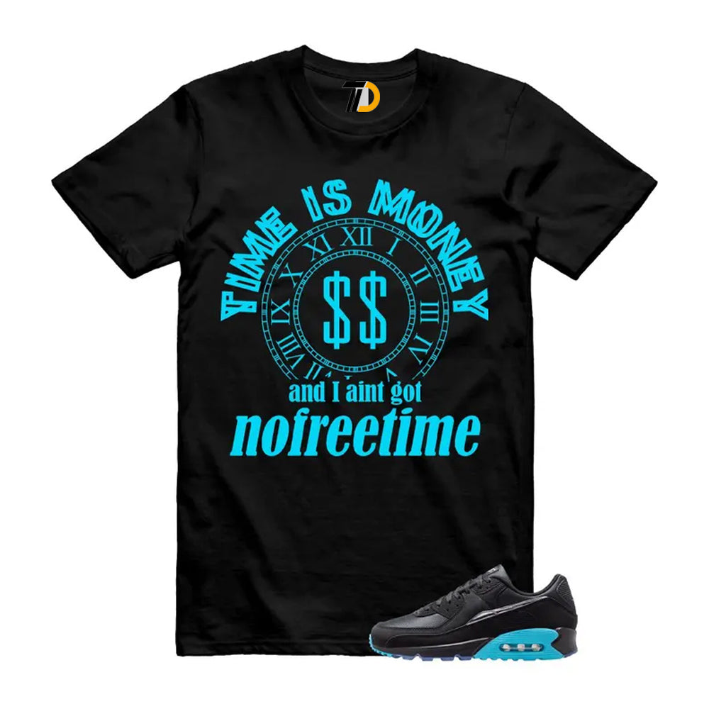 Air Max 90 Gamma Blue Black Premium Scorpion Shirt To Match Time Is Money Streetwear T-Shirt 2026