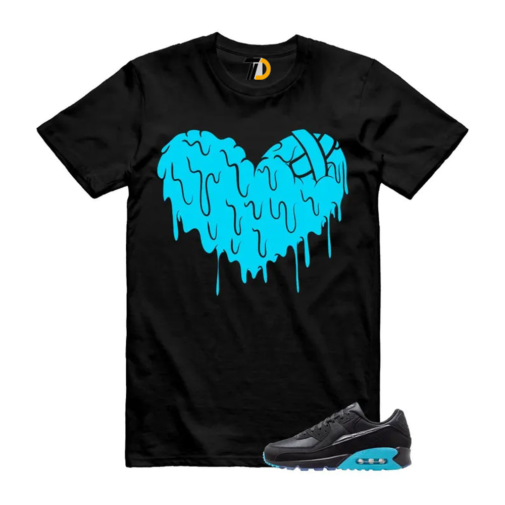 Air Max 90 Gamma Blue Black Premium Scorpion Shirt To Match Drippy Heart Streetwear T-Shirt 2026