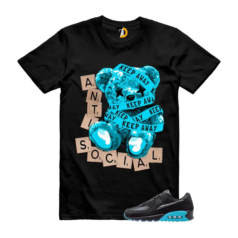 Air Max 90 Gamma Blue Black Premium Scorpion Shirt To Match Anti Social Streetwear T-Shirt 2026
