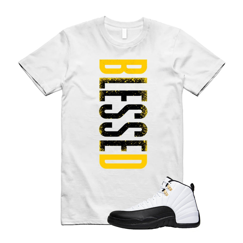 Air Jordan 12 Taxi Blessed Shirt to Match 12 Graphic, CT8013-170, Match Sneaker Tee