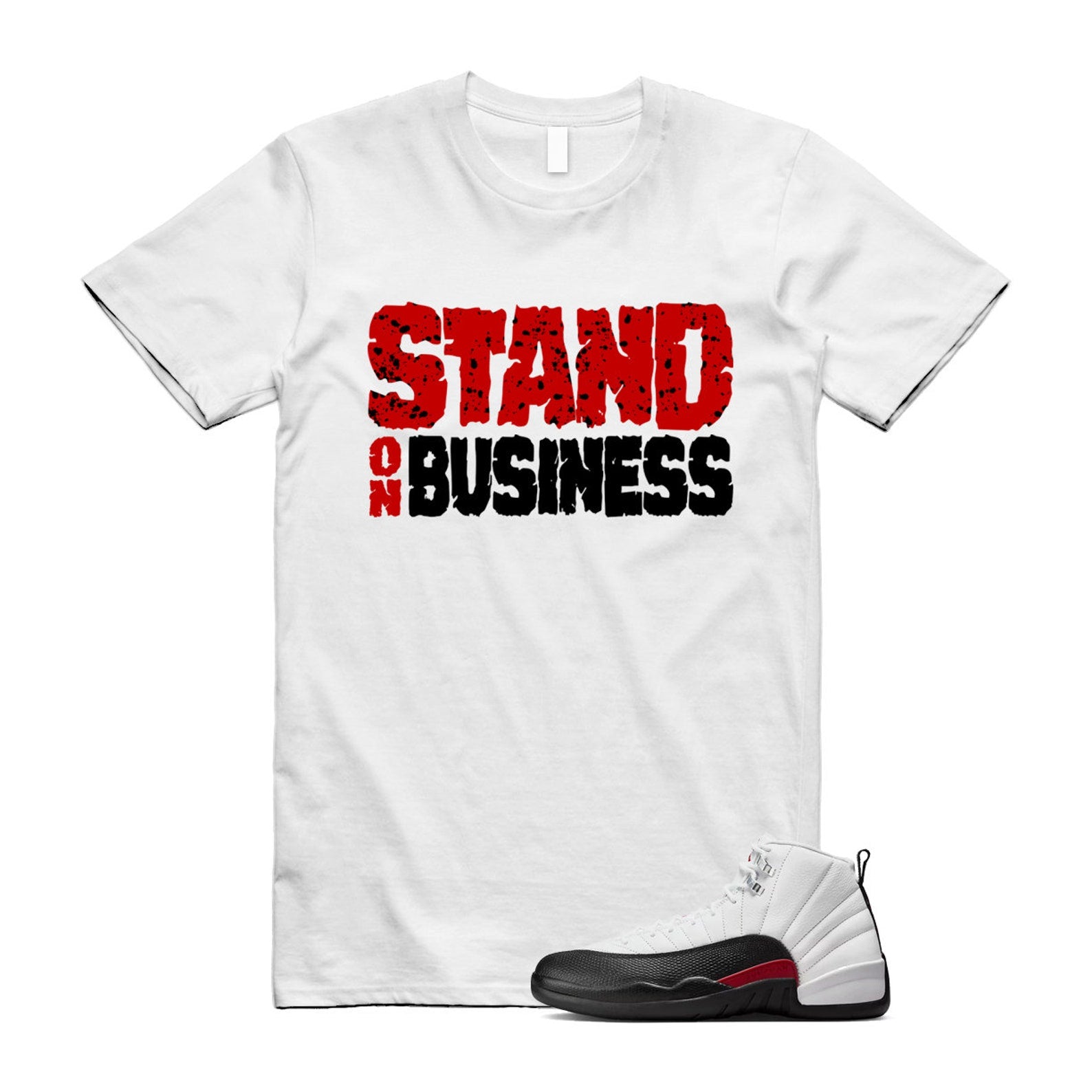 12 Taxi Flip White Gym Red Black Shirt To Match Stand On Business T-Shirt 2024