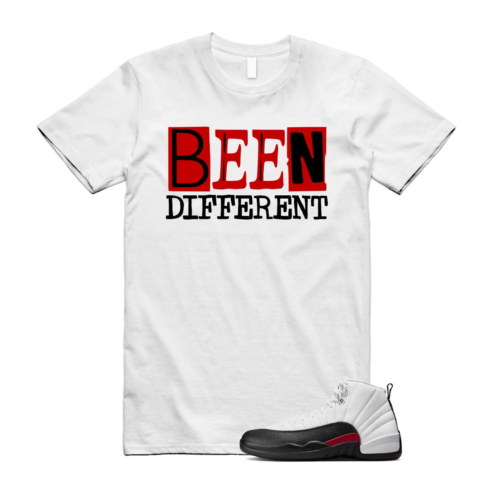 12 Taxi Flip White Gym Red Black Shirt To Match Been T-Shirt 2024