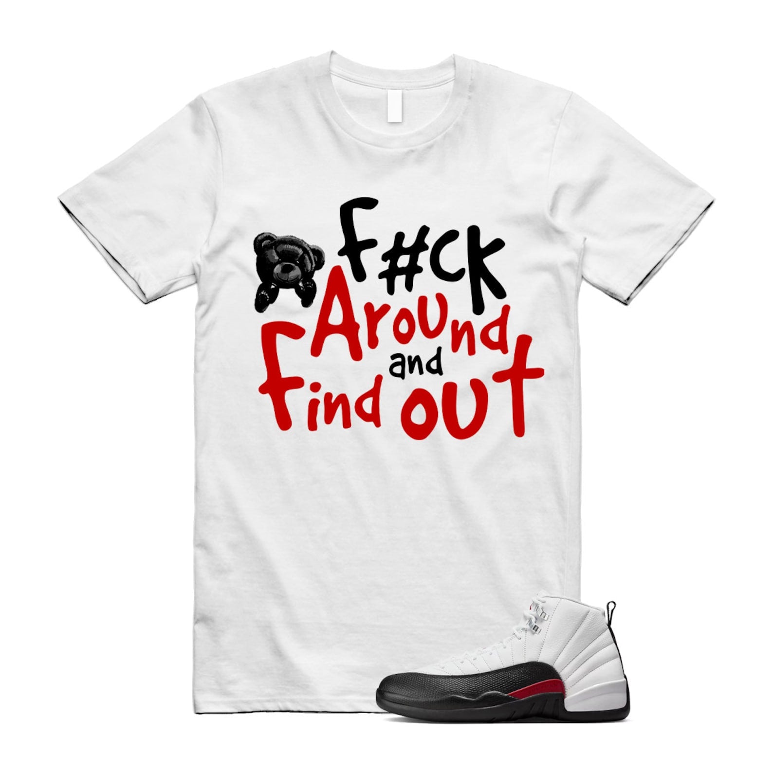 12 Taxi Flip White Gym Red Black Shirt To Match Fck T-Shirt 2024