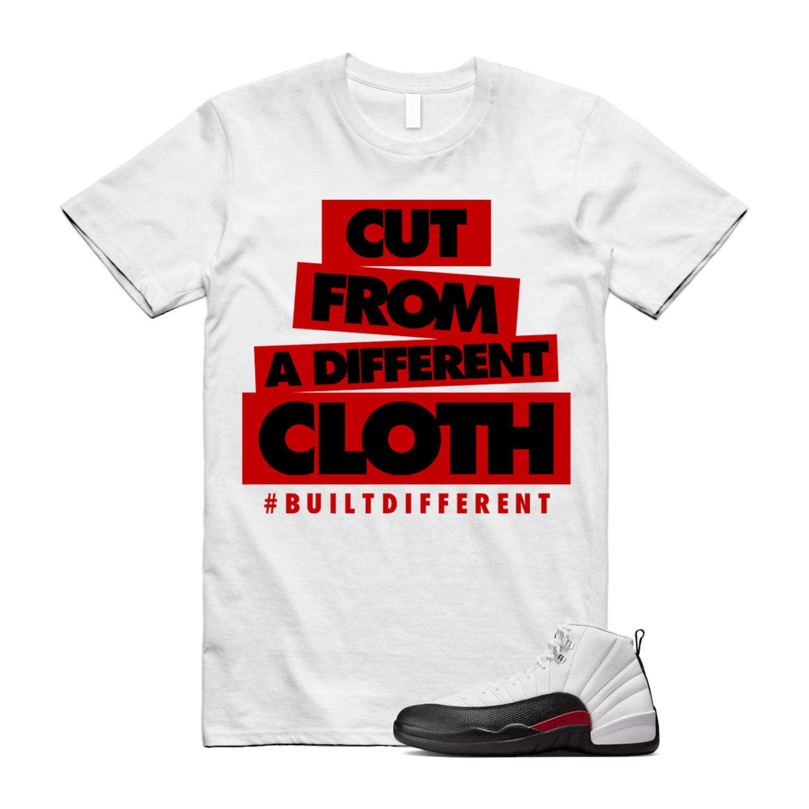 12 Taxi Flip White Gym Red Black Shirt To Match Cloth T-Shirt 2024