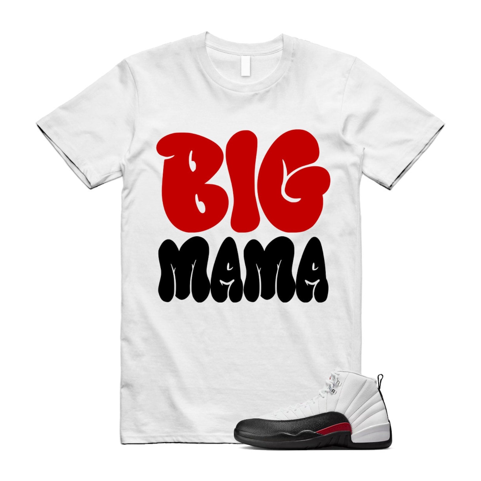 12 Taxi Flip White Gym Red Black Shirt To Match Big Mama T-Shirt 2024