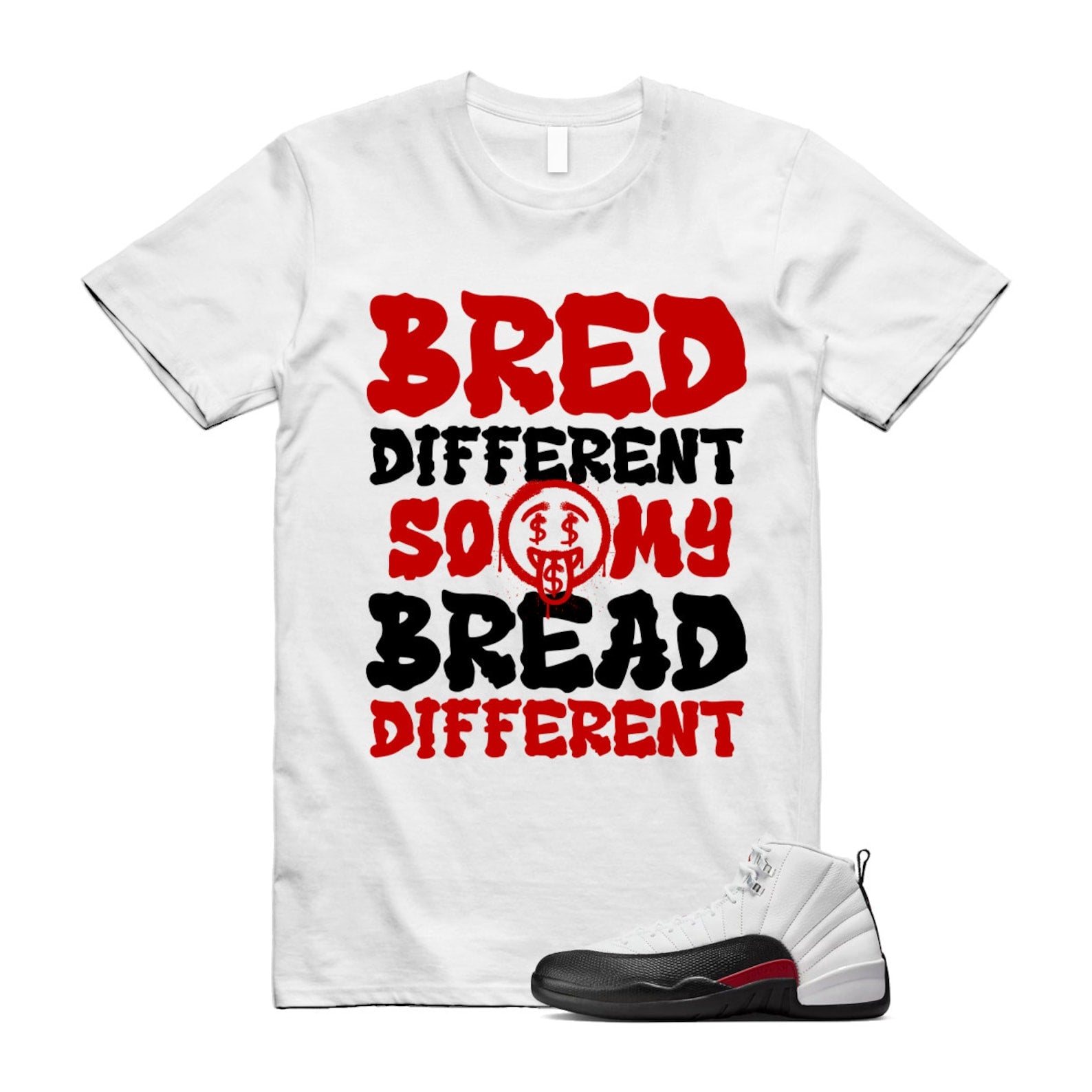 12 Taxi Flip White Gym Red Black Shirt To Match Bred Different T-Shirt 2024