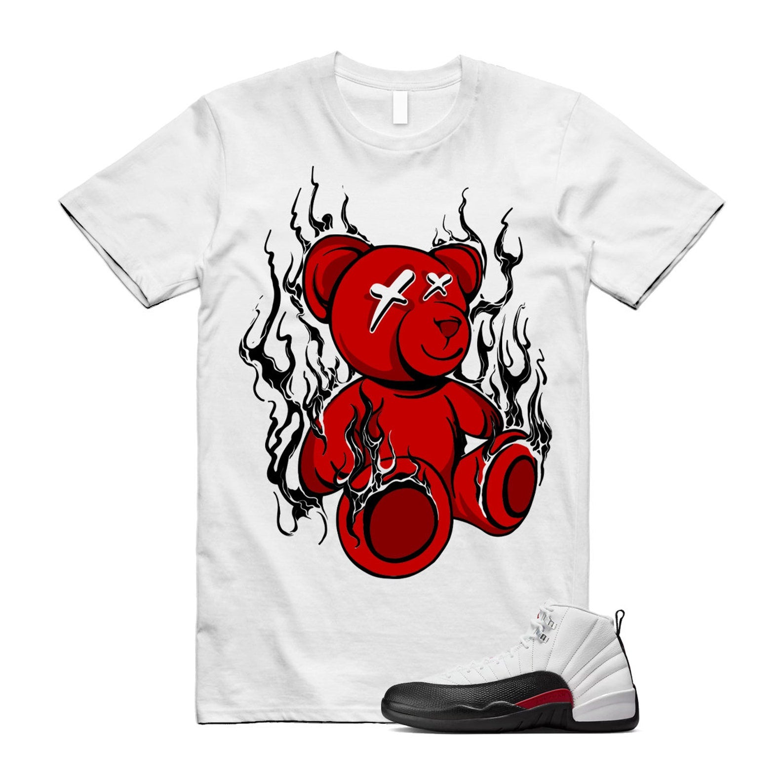 12 Taxi Flip White Gym Red Black Shirt To Match Lit T-Shirt 2024