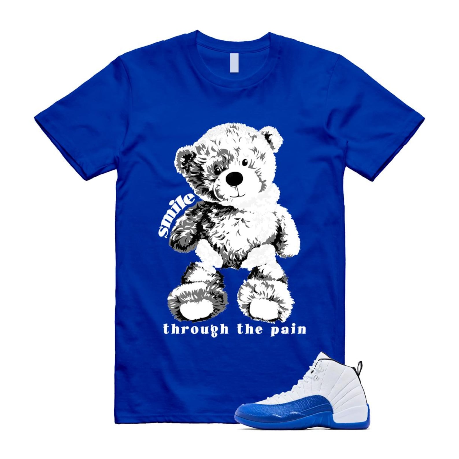 12 Blueberry Game Royal Blue White Black Shirt To Match Smile T-Shirt 2024