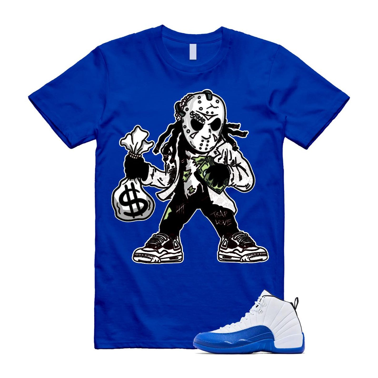 12 Blueberry Game Royal Blue White Black Shirt To Match Jason T-Shirt 2024