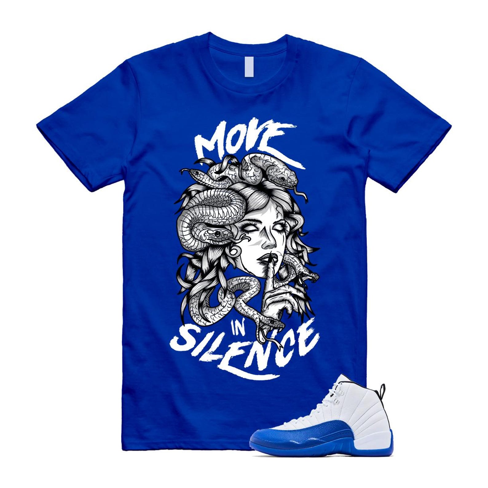 12 Blueberry Game Royal Blue White Black Shirt To Match Move In Silence T-Shirt 2024
