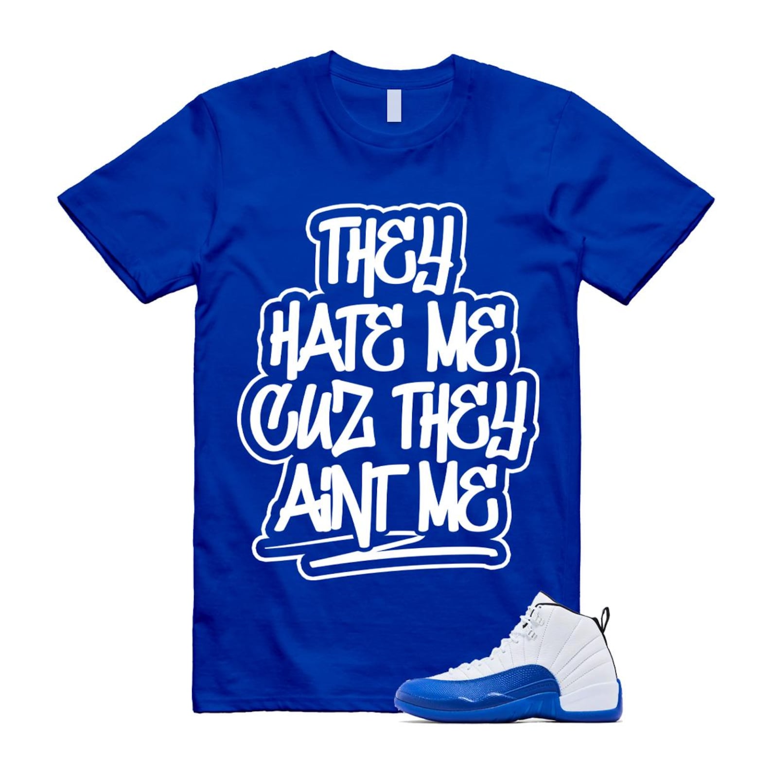 12 Blueberry Game Royal Blue White Black Shirt To Match Aint T-Shirt 2024