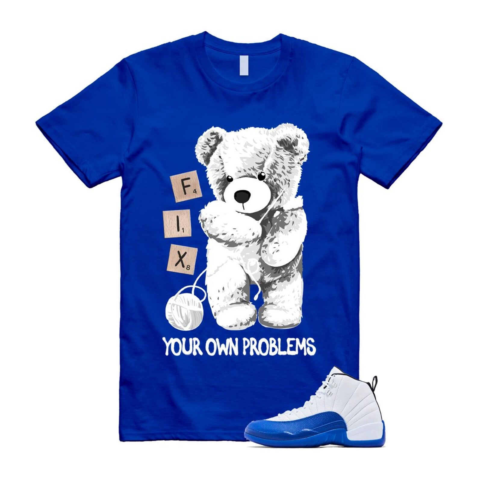 12 Blueberry Game Royal Blue White Black Shirt To Match Fix T-Shirt 2024