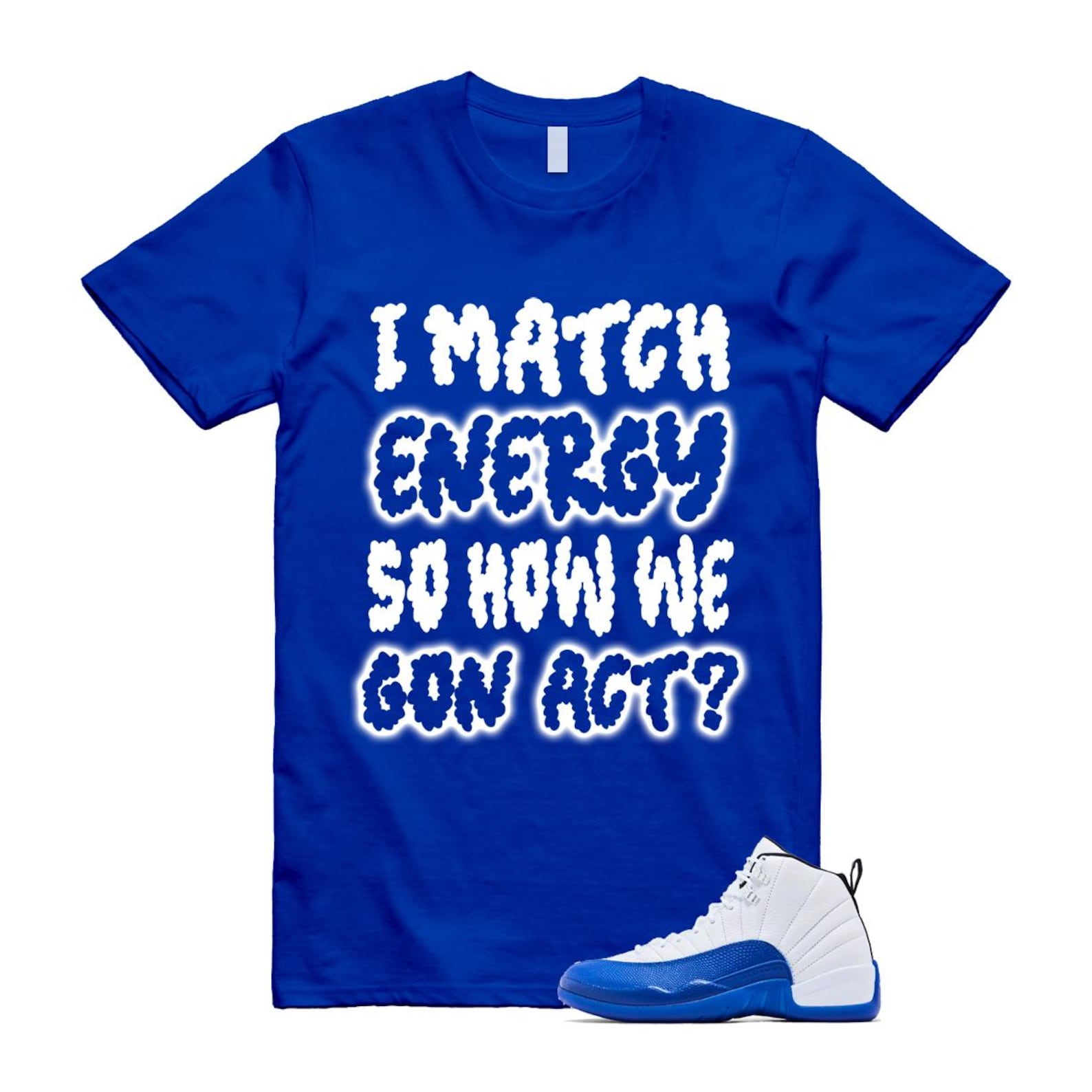 12 Blueberry Game Royal Blue White Black Shirt To Match I Match Energy T-Shirt 2024