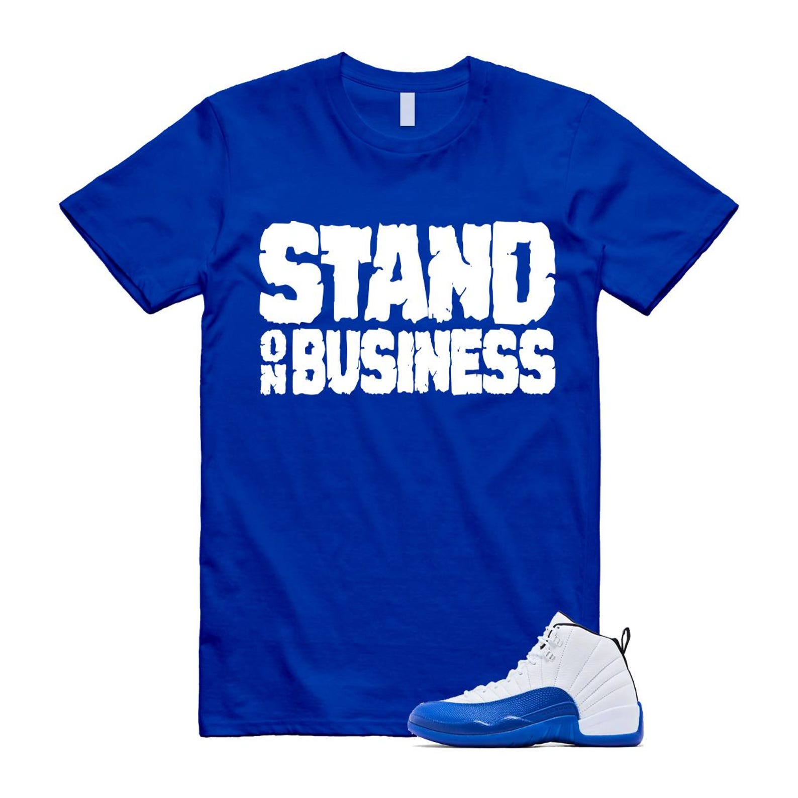 12 Blueberry Game Royal Blue White Black Shirt To Match Stand On Business T-Shirt 2024