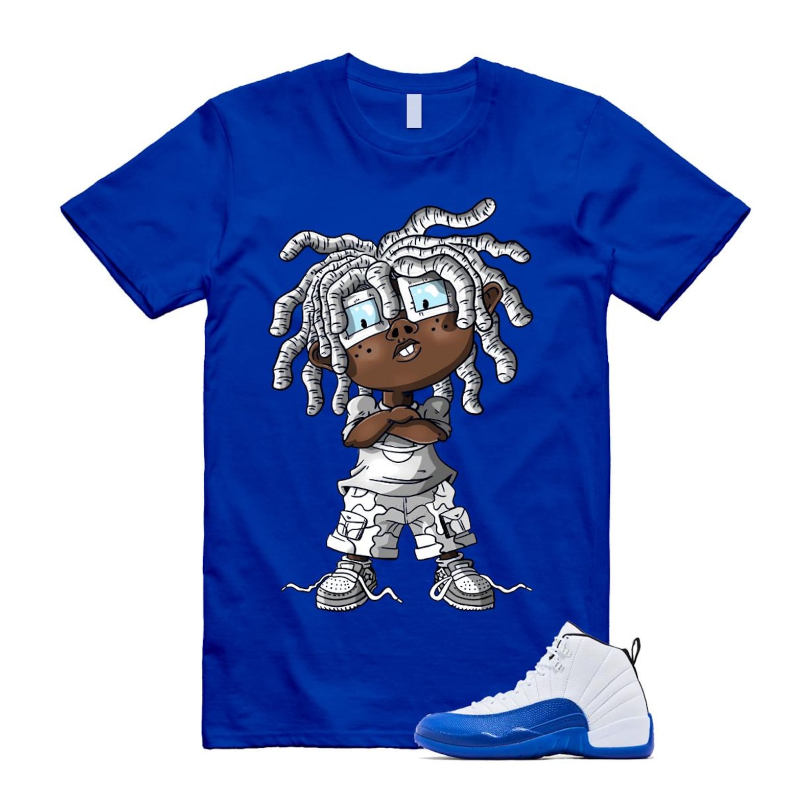 12 Blueberry Game Royal Blue White Black Shirt To Match Chongo T-Shirt 2024