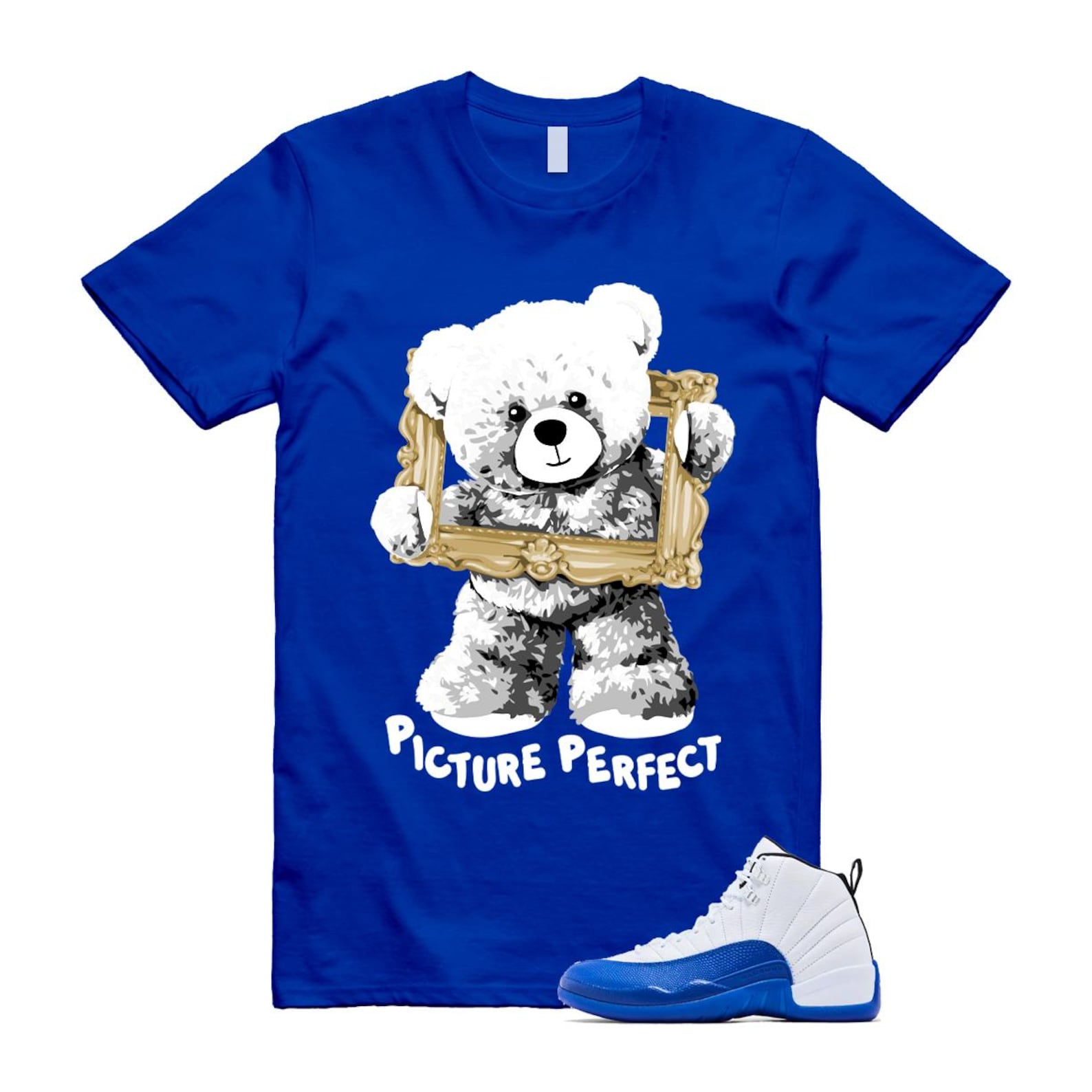12 Blueberry Game Royal Blue White Black Shirt To Match Pic T-Shirt 2024
