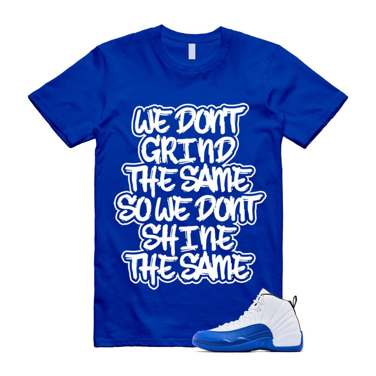 12 Blueberry Game Royal Blue White Black Shirt To Match Grind T-Shirt 2024