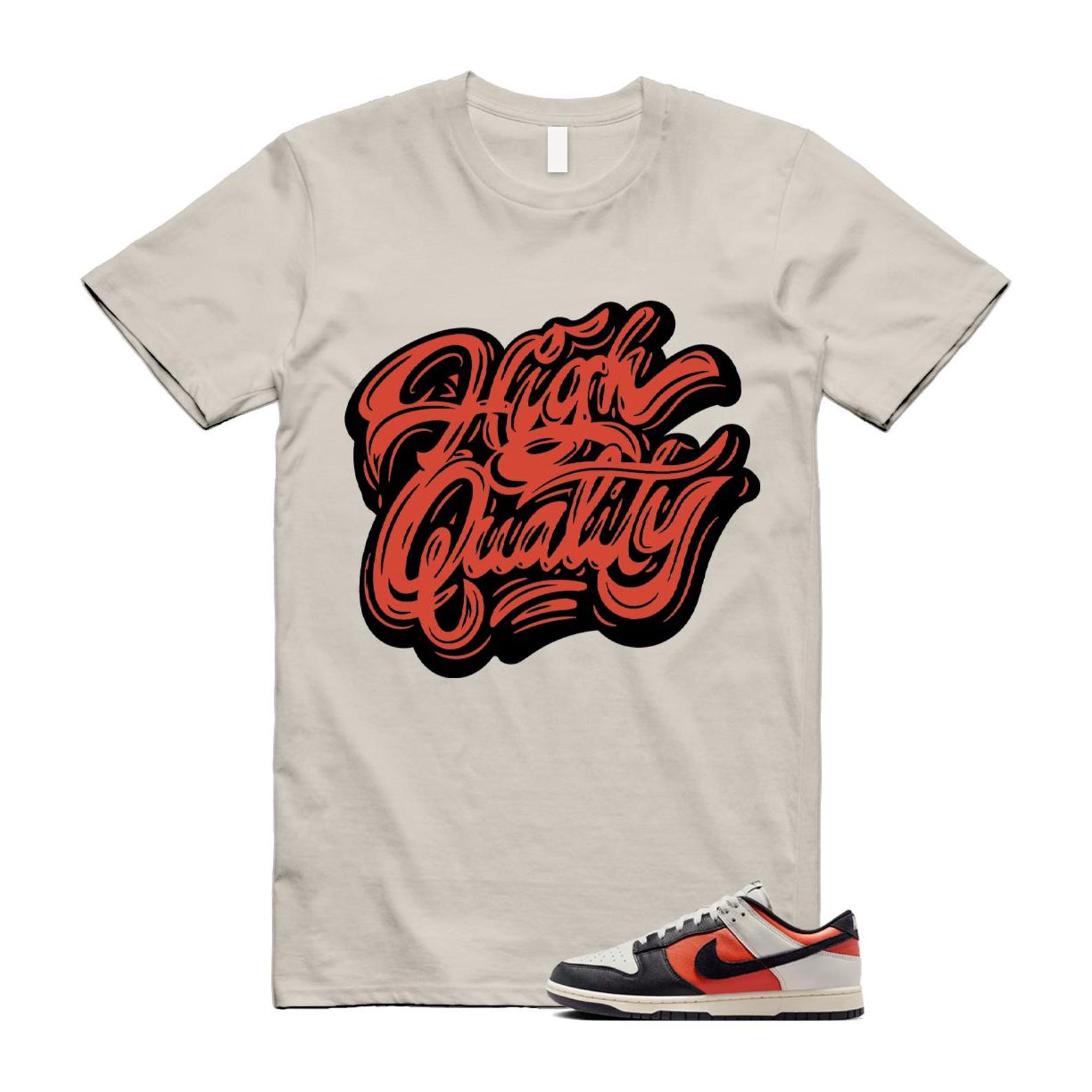 Dunk Vintage Coral Pale Ivory Phantom Black Low Shirt To Match High T-Shirt 2024