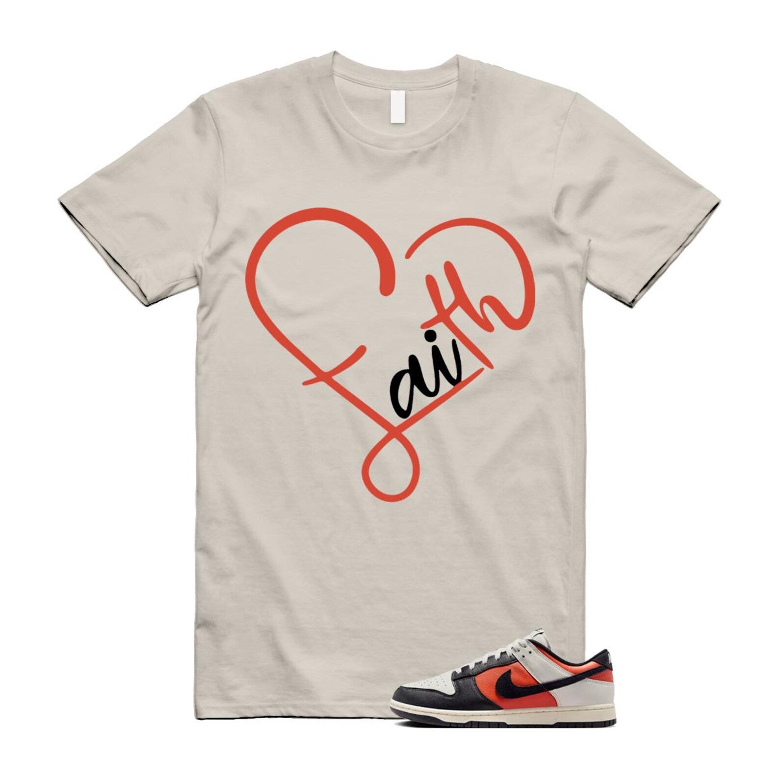 Dunk Vintage Coral Pale Ivory Phantom Black Low Shirt To Match Faith T-Shirt 2024