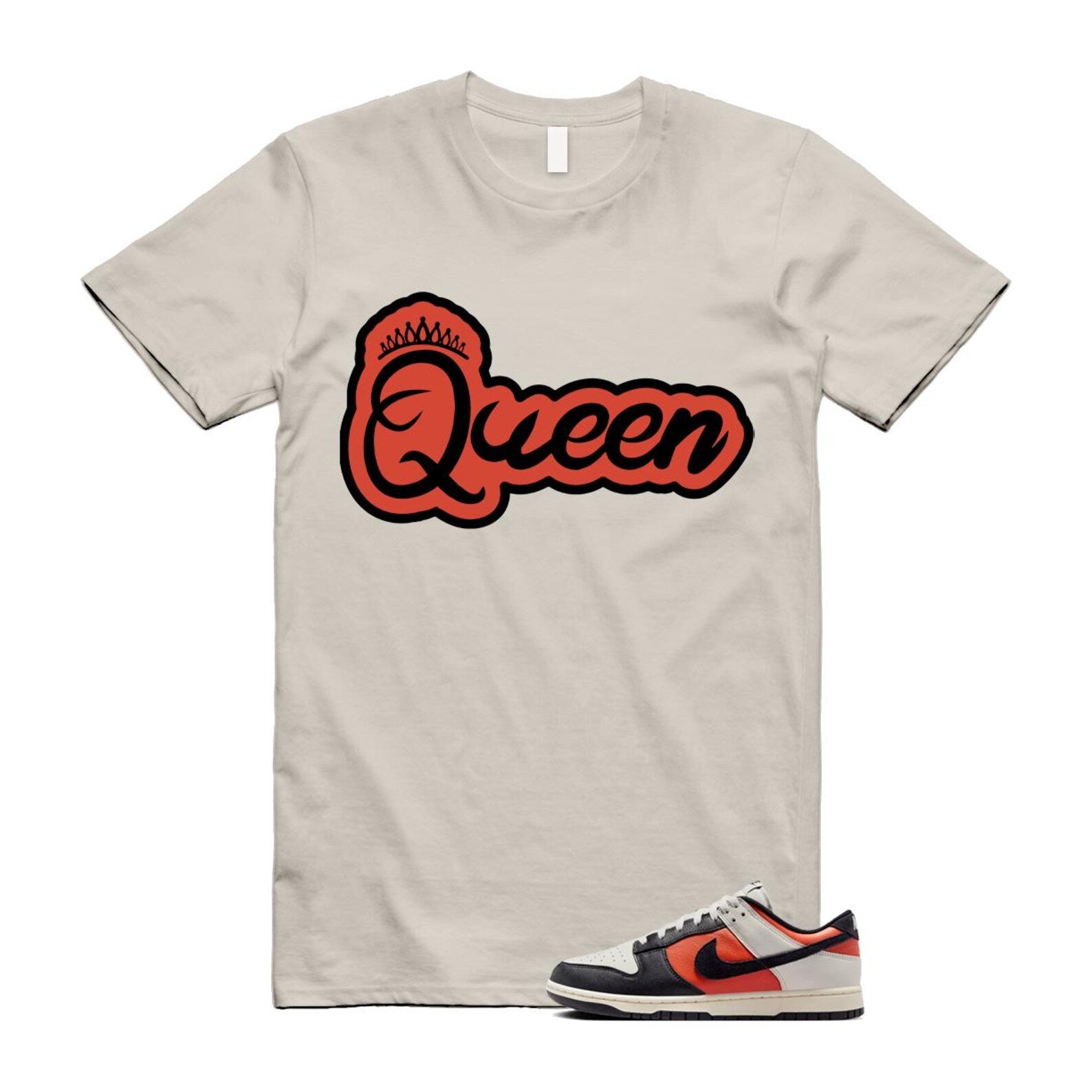 Dunk Vintage Coral Pale Ivory Phantom Black Low Shirt To Match Queen T-Shirt 2024