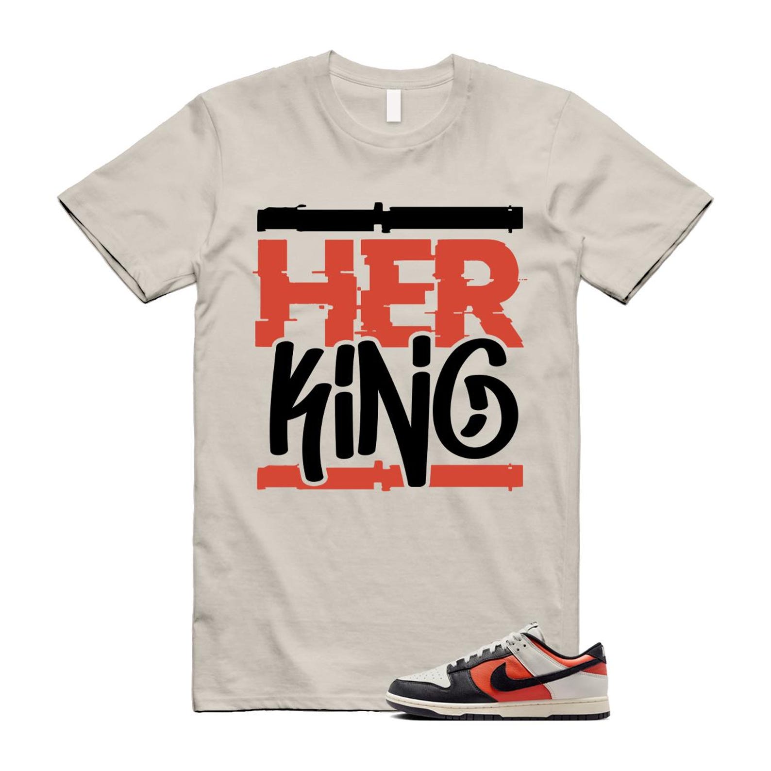 Dunk Vintage Coral Pale Ivory Phantom Black Low Shirt To Match Her King T-Shirt 2024