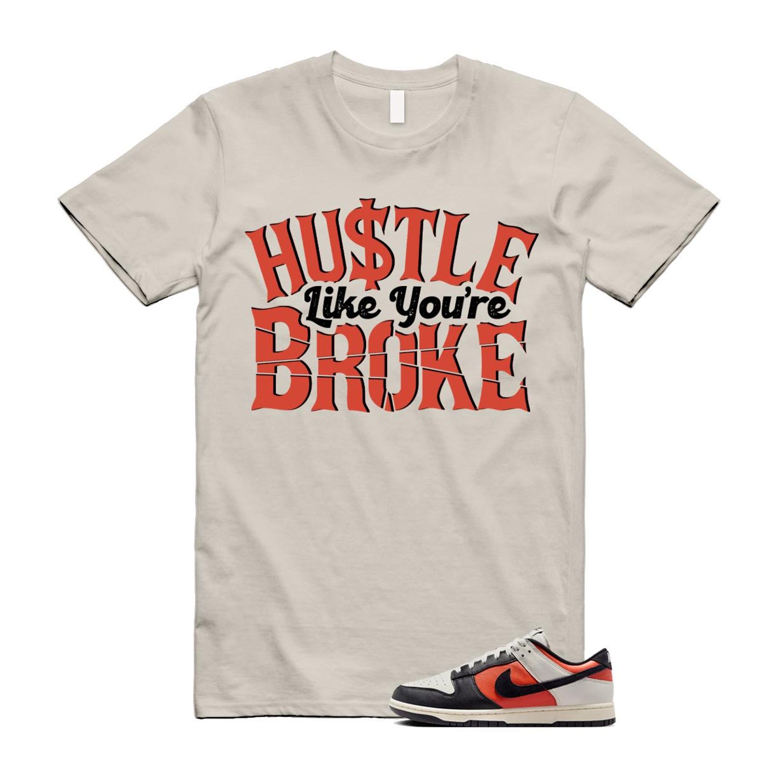 Dunk Vintage Coral Pale Ivory Phantom Black Low Shirt To Match Broke T-Shirt 2024