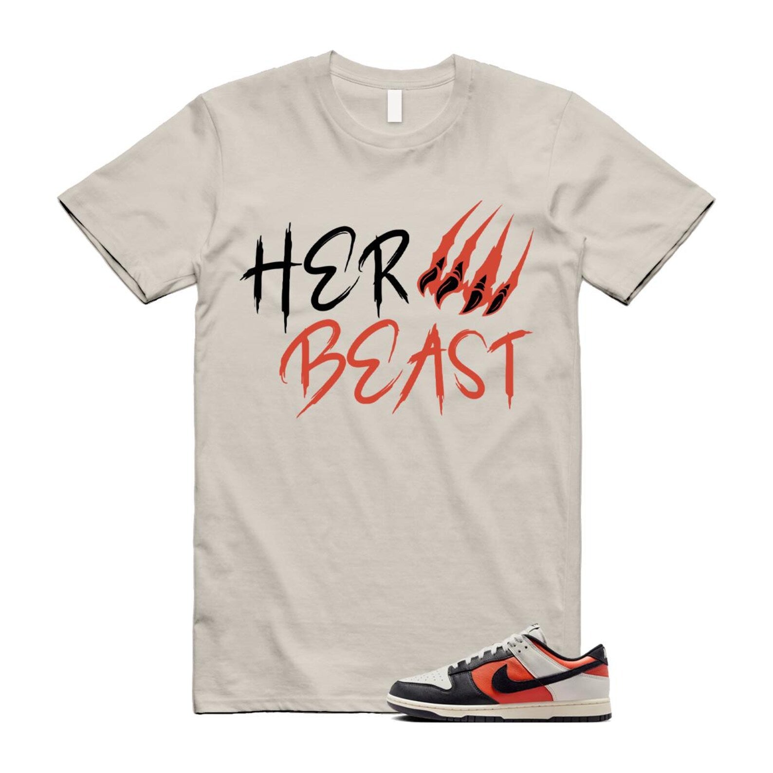 Dunk Vintage Coral Pale Ivory Phantom Black Low Shirt To Match Beast T-Shirt 2024