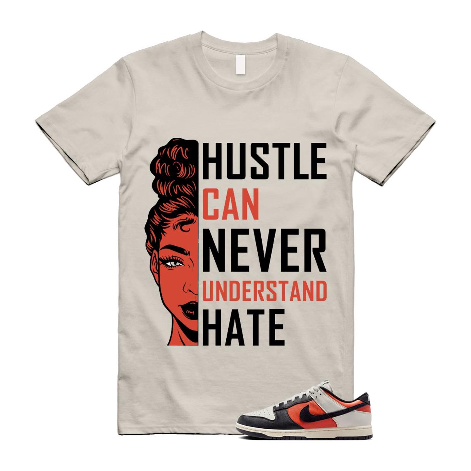 Dunk Vintage Coral Pale Ivory Phantom Black Low Shirt To Match Hustle T-Shirt 2024