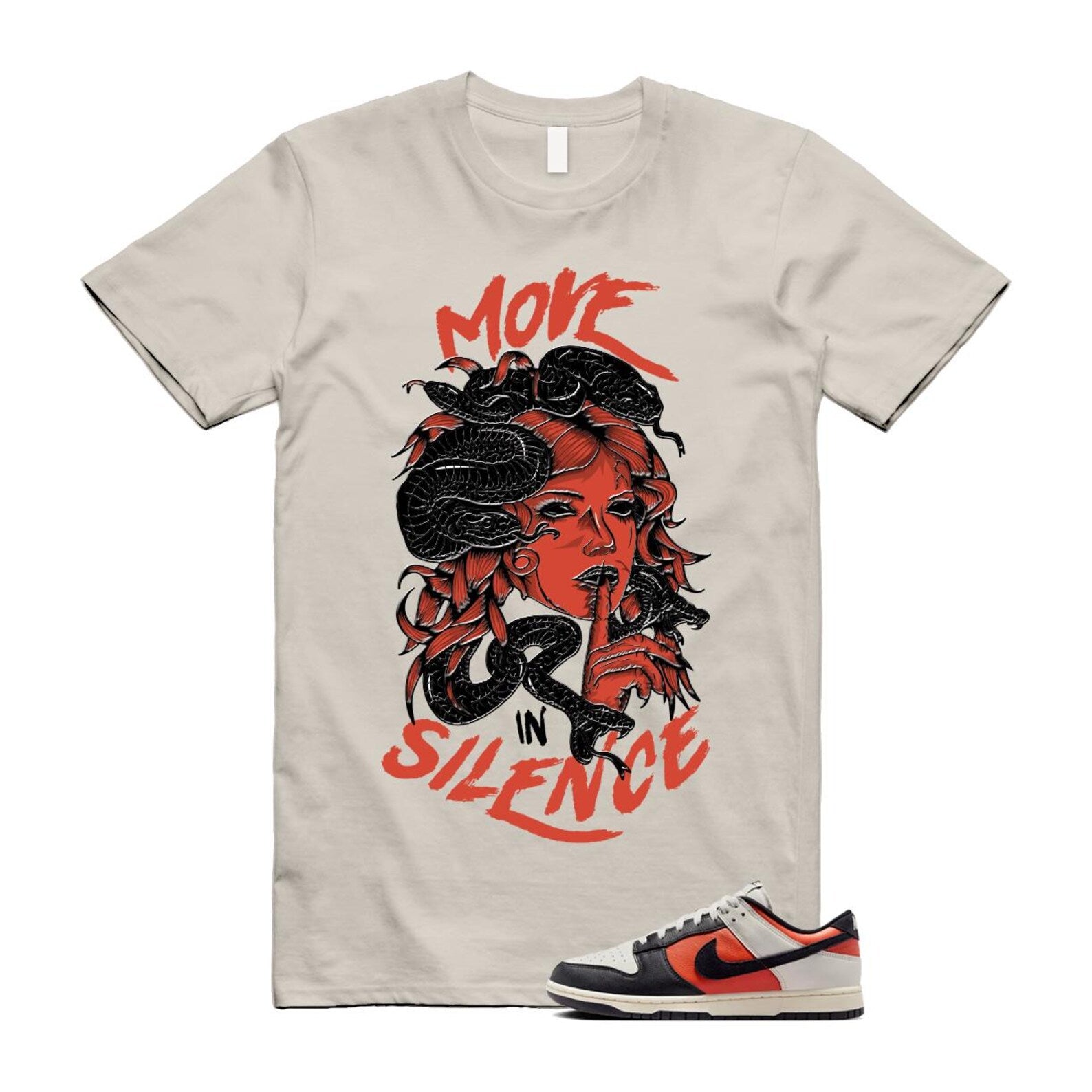 Dunk Vintage Coral Pale Ivory Phantom Black Low Shirt To Match Move In Silence T-Shirt 2024