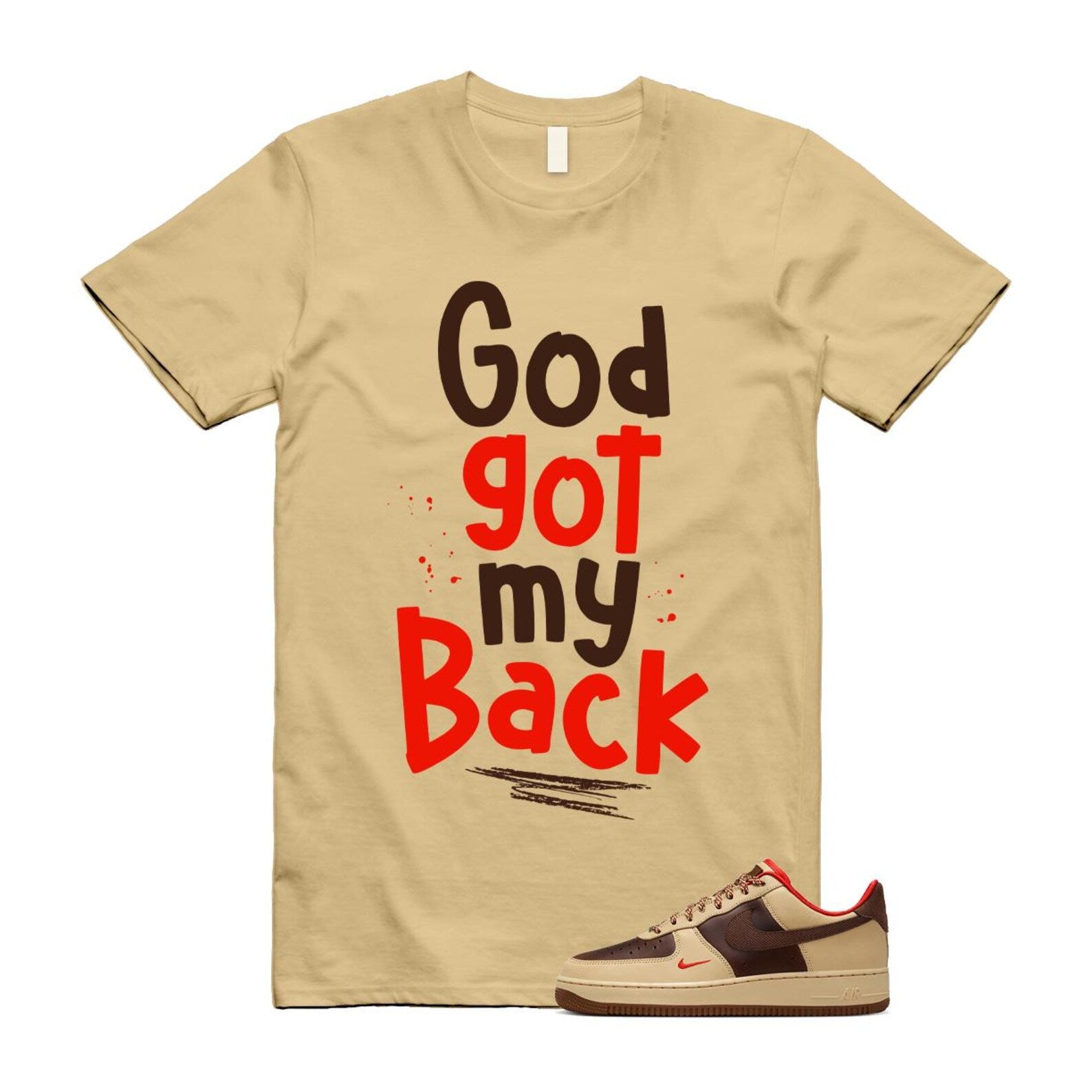 Air Force 1 Low '07 Light British Tan Shirt To Match God 2 T-Shirt 2024