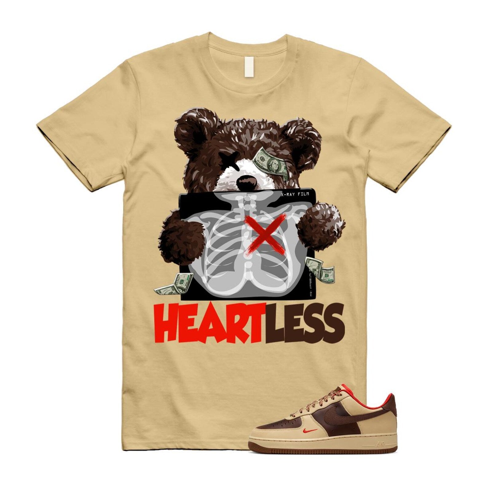 Air Force 1 Low '07 Light British Tan Shirt To Match Heart T-Shirt 2024