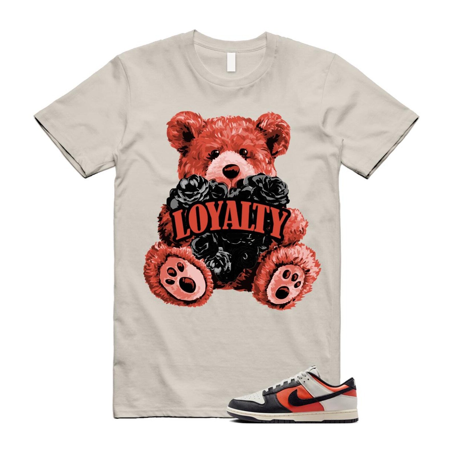 Dunk Vintage Coral Pale Ivory Phantom Black Low Shirt To Match Loyalty T-Shirt 2024