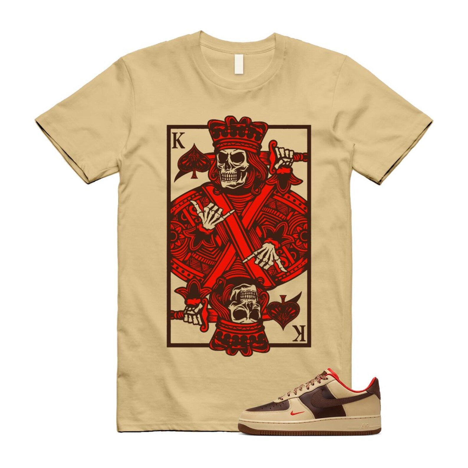 Air Force 1 Low '07 Light British Tan Shirt To Match King Card T-Shirt 2024