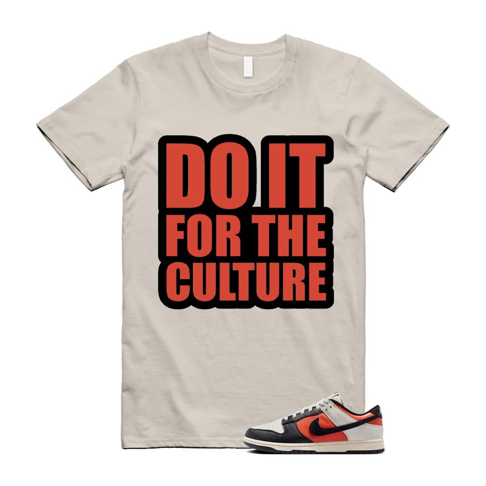 Dunk Vintage Coral Pale Ivory Phantom Black Low Shirt To Match Culture T-Shirt 2024
