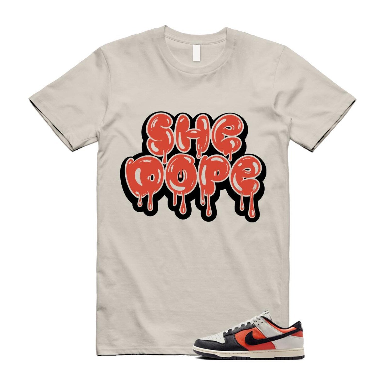 Dunk Vintage Coral Pale Ivory Phantom Black Low Shirt To Match She Dope T-Shirt 2024