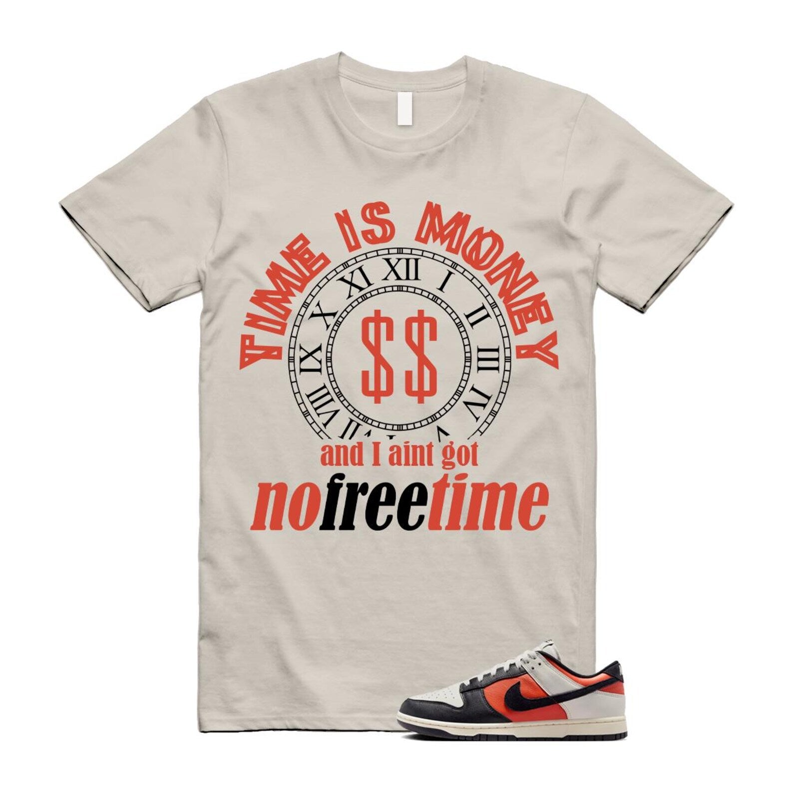Dunk Vintage Coral Pale Ivory Phantom Black Low Shirt To Match Free Time T-Shirt 2024