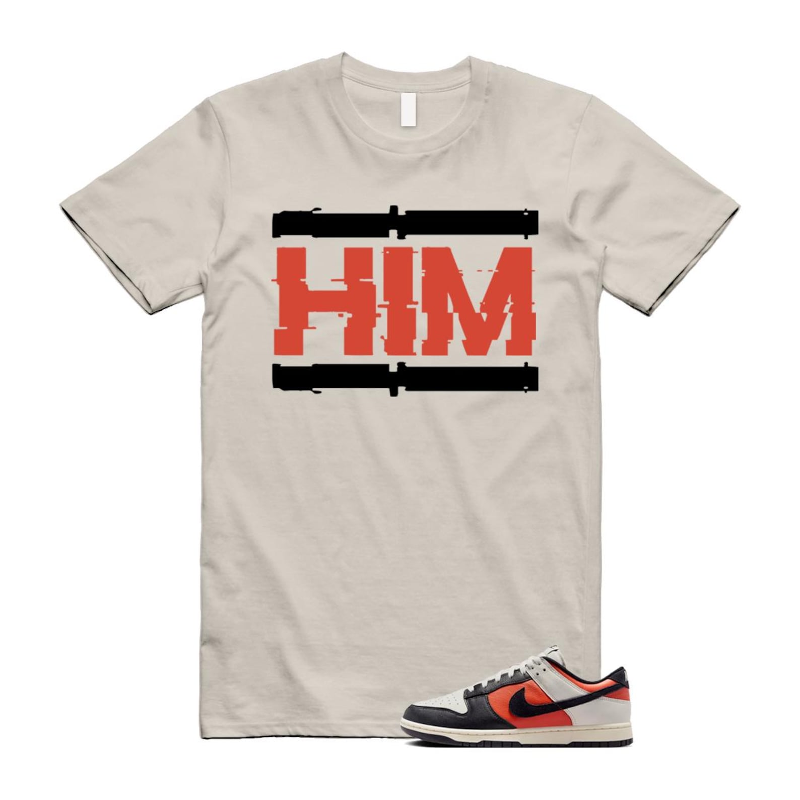 Dunk Vintage Coral Pale Ivory Phantom Black Low Shirt To Match Him T-Shirt 2024