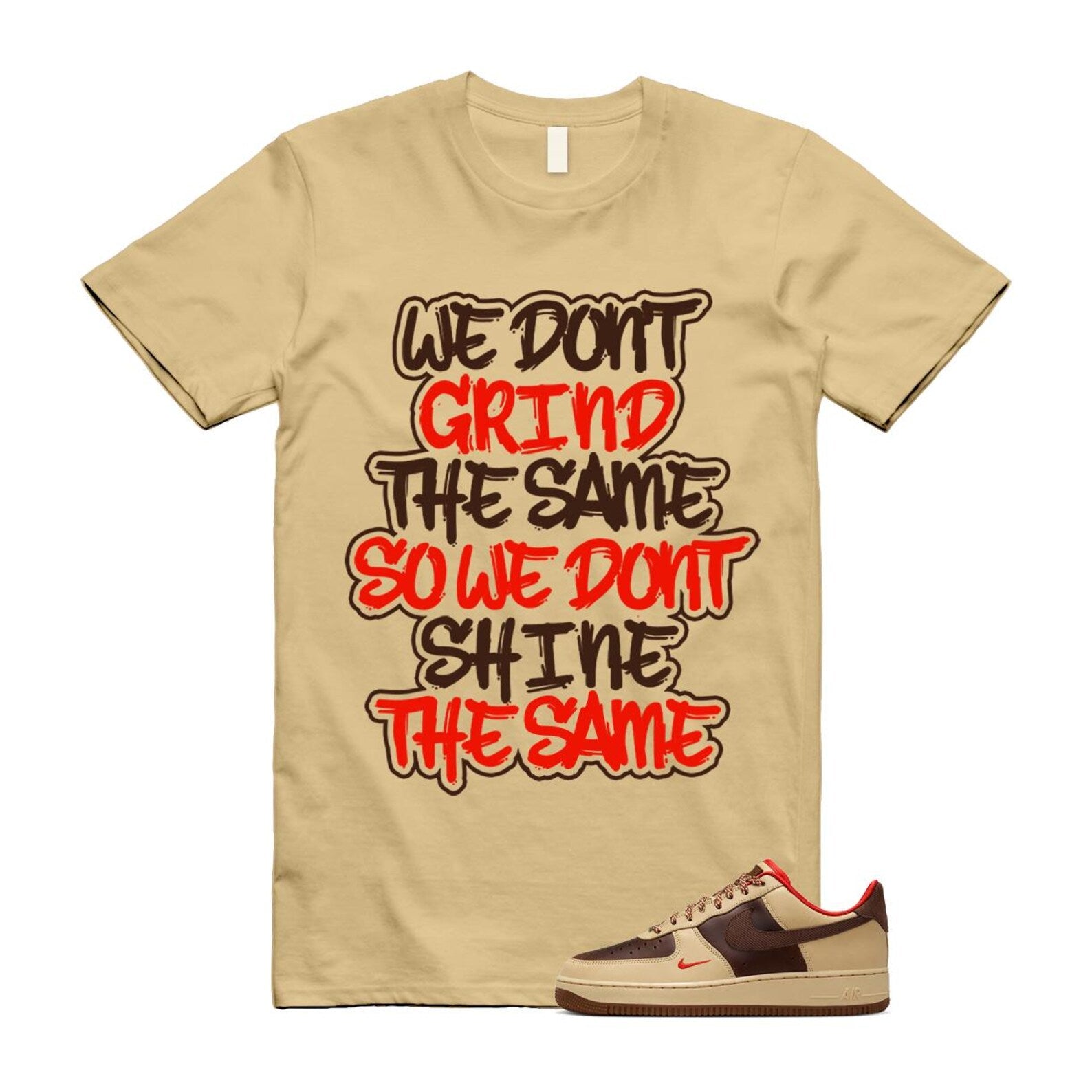 Air Force 1 Low '07 Light British Tan Shirt To Match Grind T-Shirt 2024