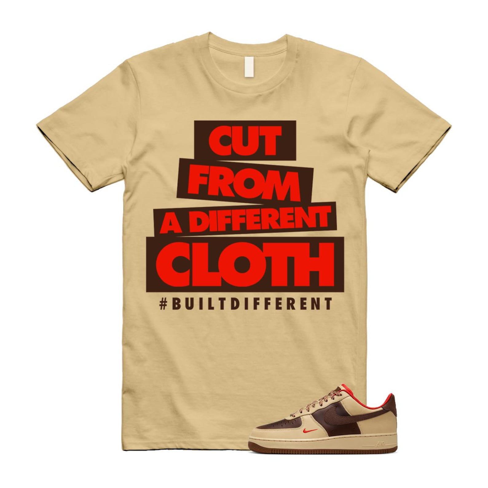 Air Force 1 Low '07 Light British Tan Shirt To Match Cloth T-Shirt 2024