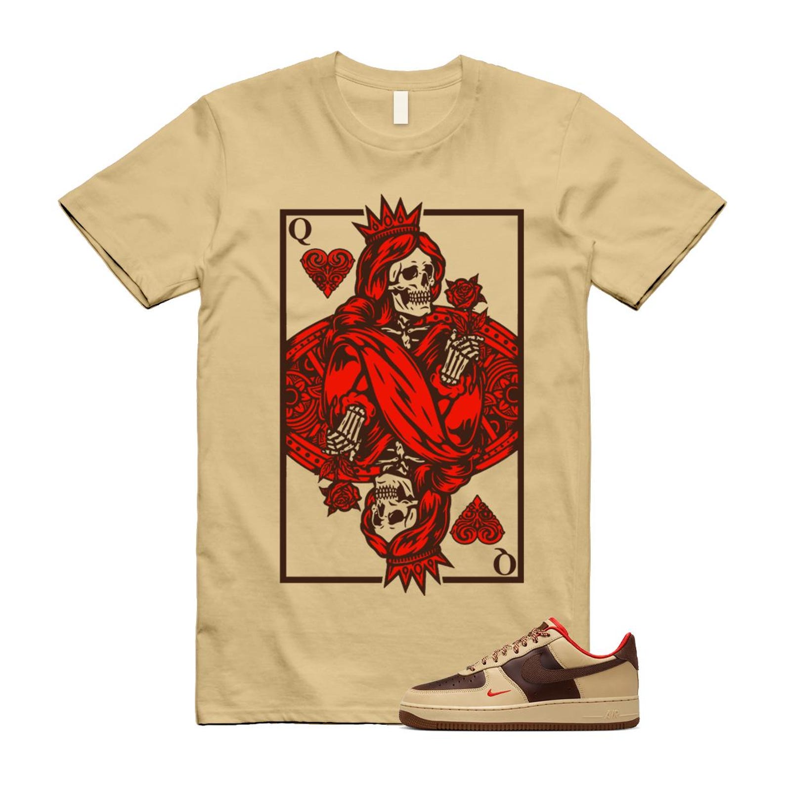 Air Force 1 Low '07 Light British Tan Shirt To Match Queen Card T-Shirt 2024