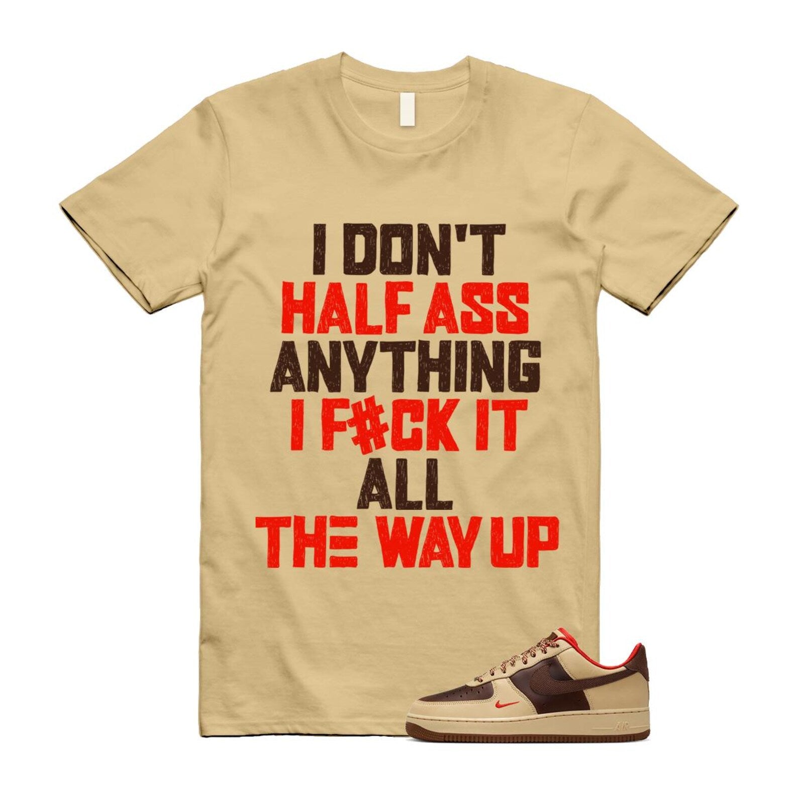 Air Force 1 Low '07 Light British Tan Shirt To Match Half T-Shirt 2024