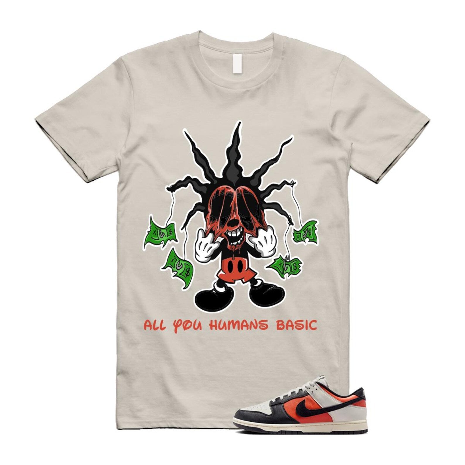 Dunk Vintage Coral Pale Ivory Phantom Black Low Shirt To Match Hook T-Shirt 2024