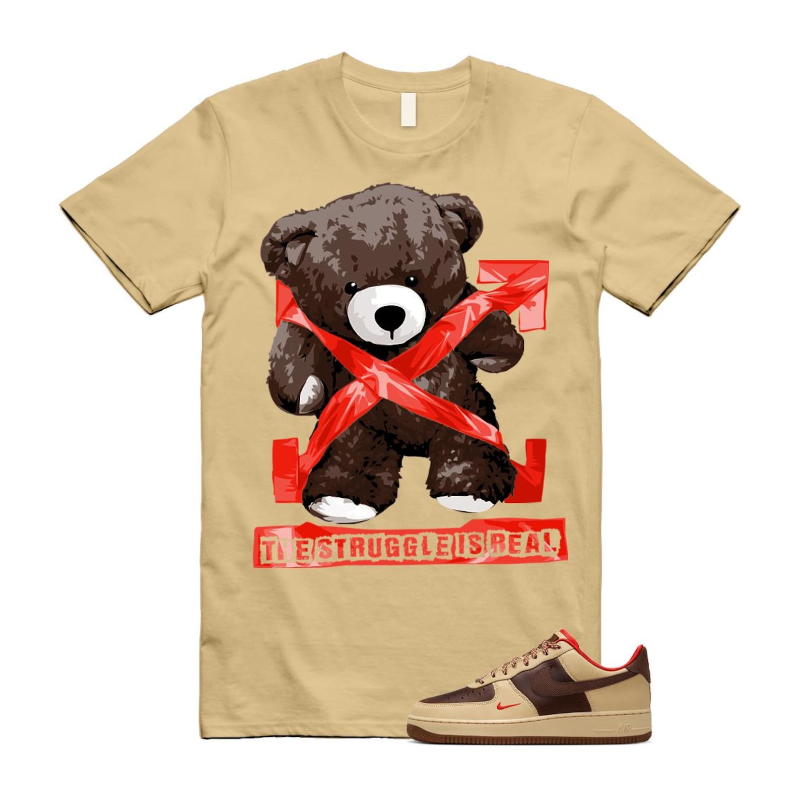 Air Force 1 Low '07 Light British Tan Shirt To Match Strug T-Shirt 2024