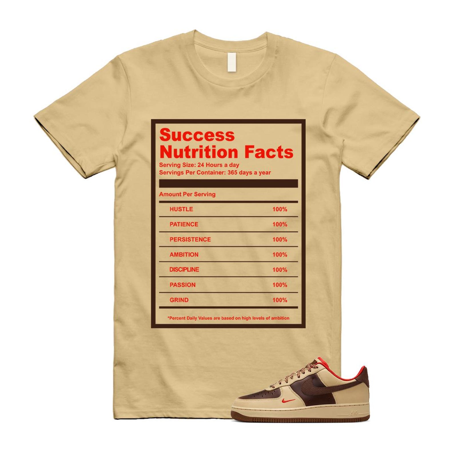 Air Force 1 Low '07 Light British Tan Shirt To Match Success T-Shirt 2024