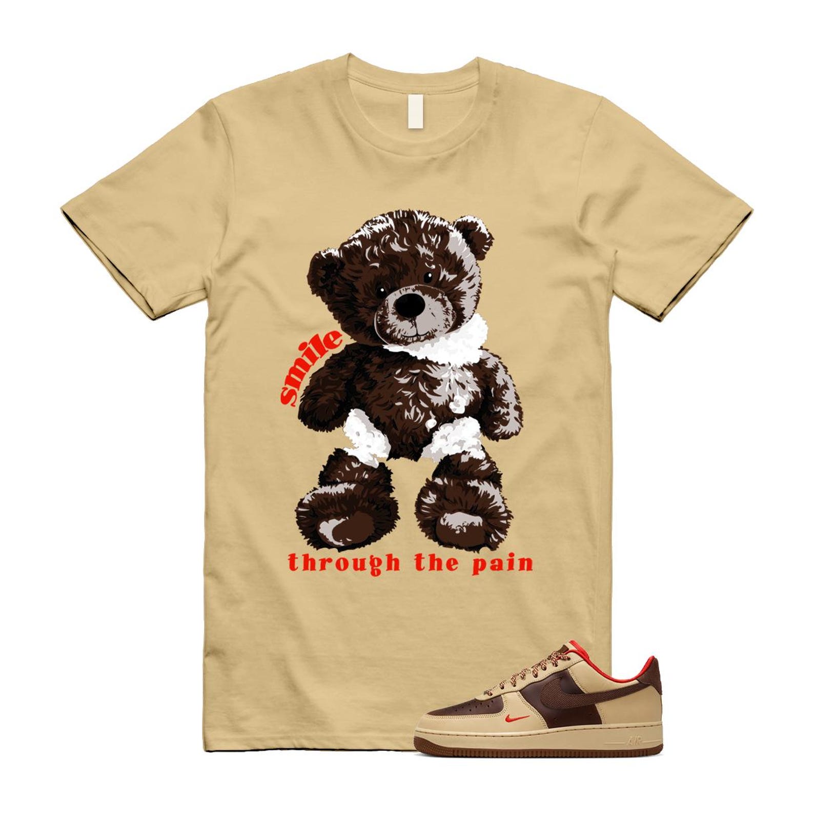 Air Force 1 Low '07 Light British Tan Shirt To Match Smile T-Shirt 2024
