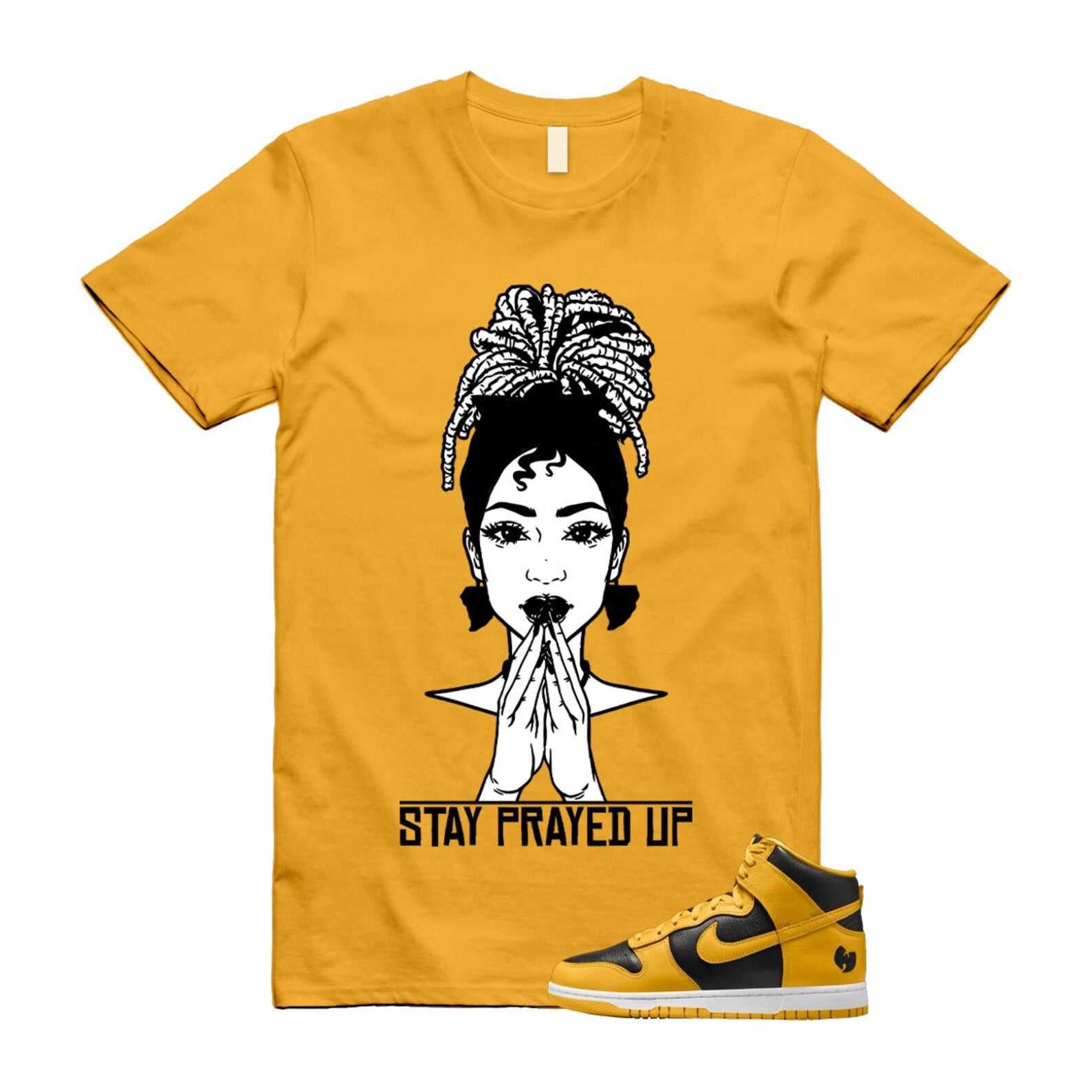 Dunk Tang Black Pollen White Yellow Gold High Shirt To Match Pray T-Shirt 2024