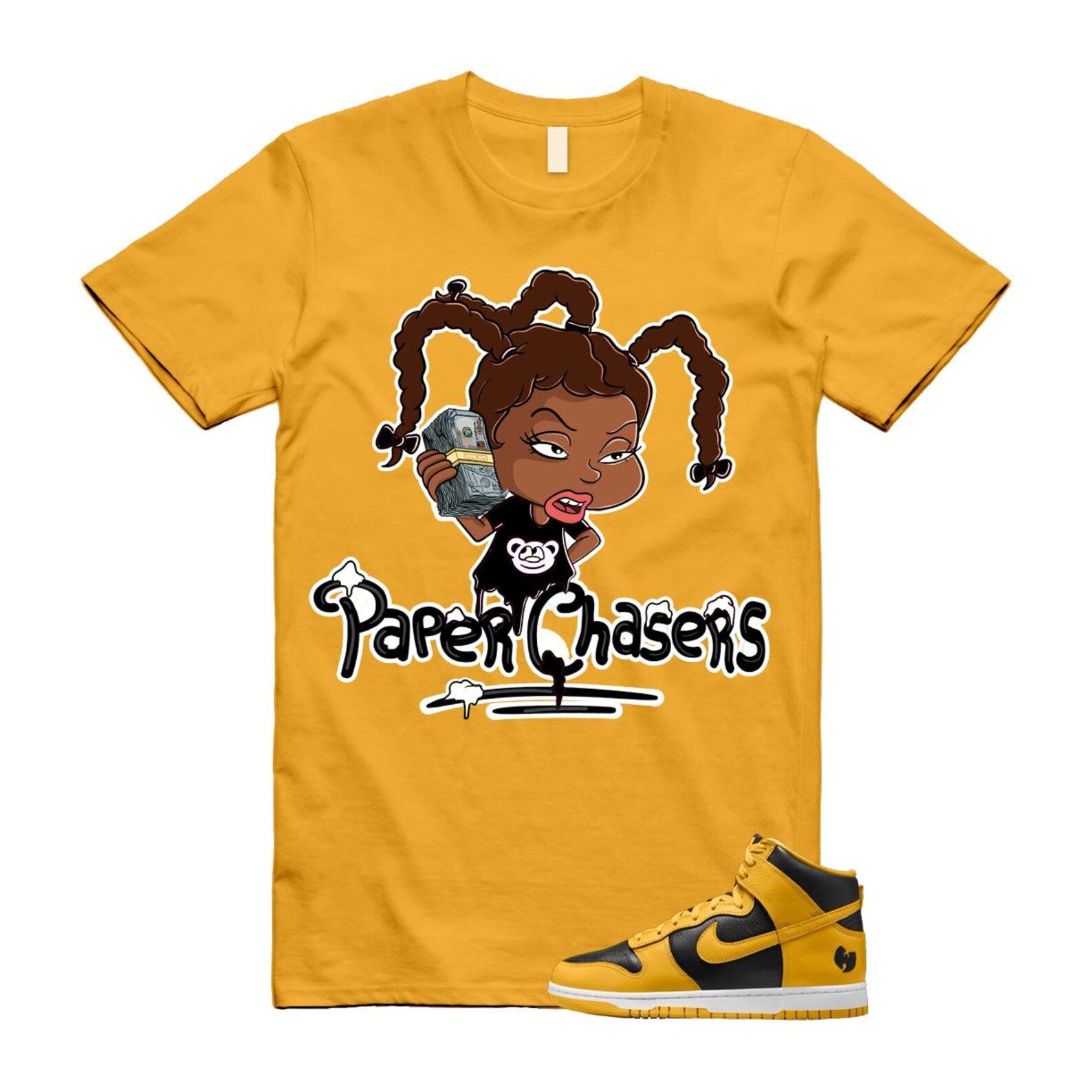 Dunk Tang Black Pollen White Yellow Gold High Shirt To Match Pc T-Shirt 2024