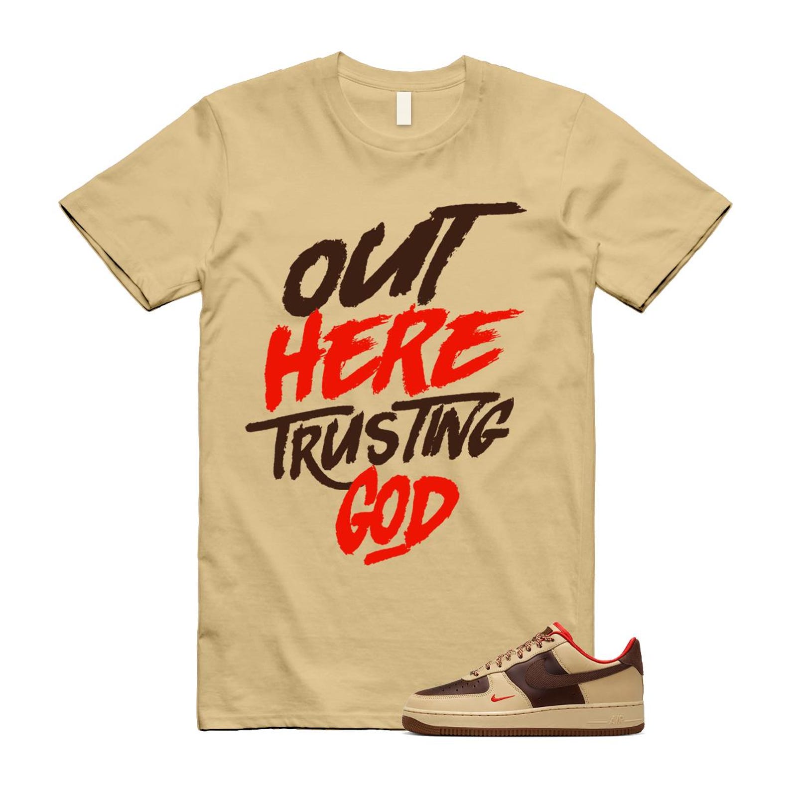 Air Force 1 Low '07 Light British Tan Shirt To Match God T-Shirt 2024