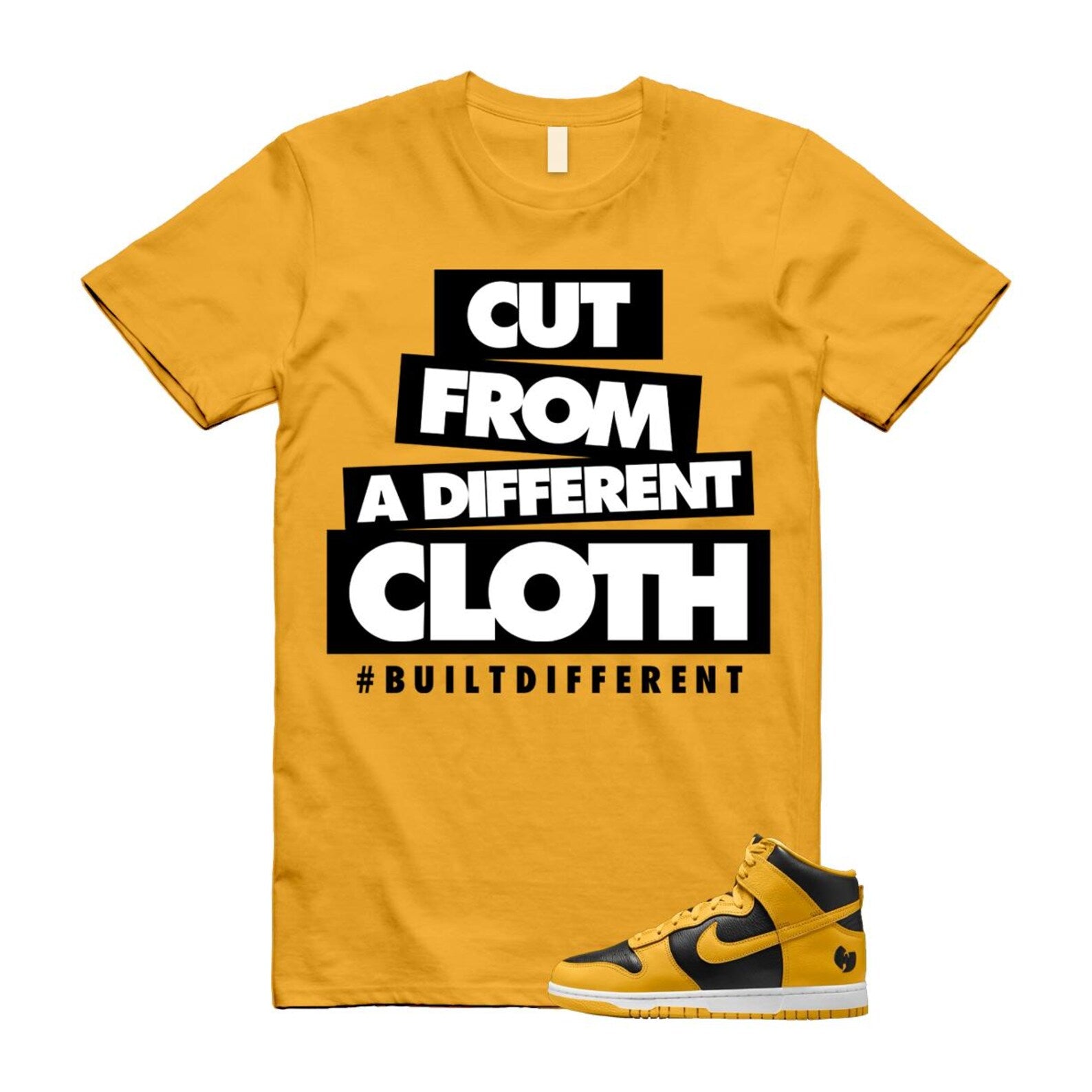 Dunk Tang Black Pollen White Yellow Gold High Shirt To Match Cloth T-Shirt 2024